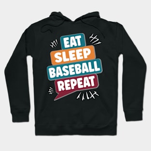 Eat Sleep Baseball Repeat Hoodie